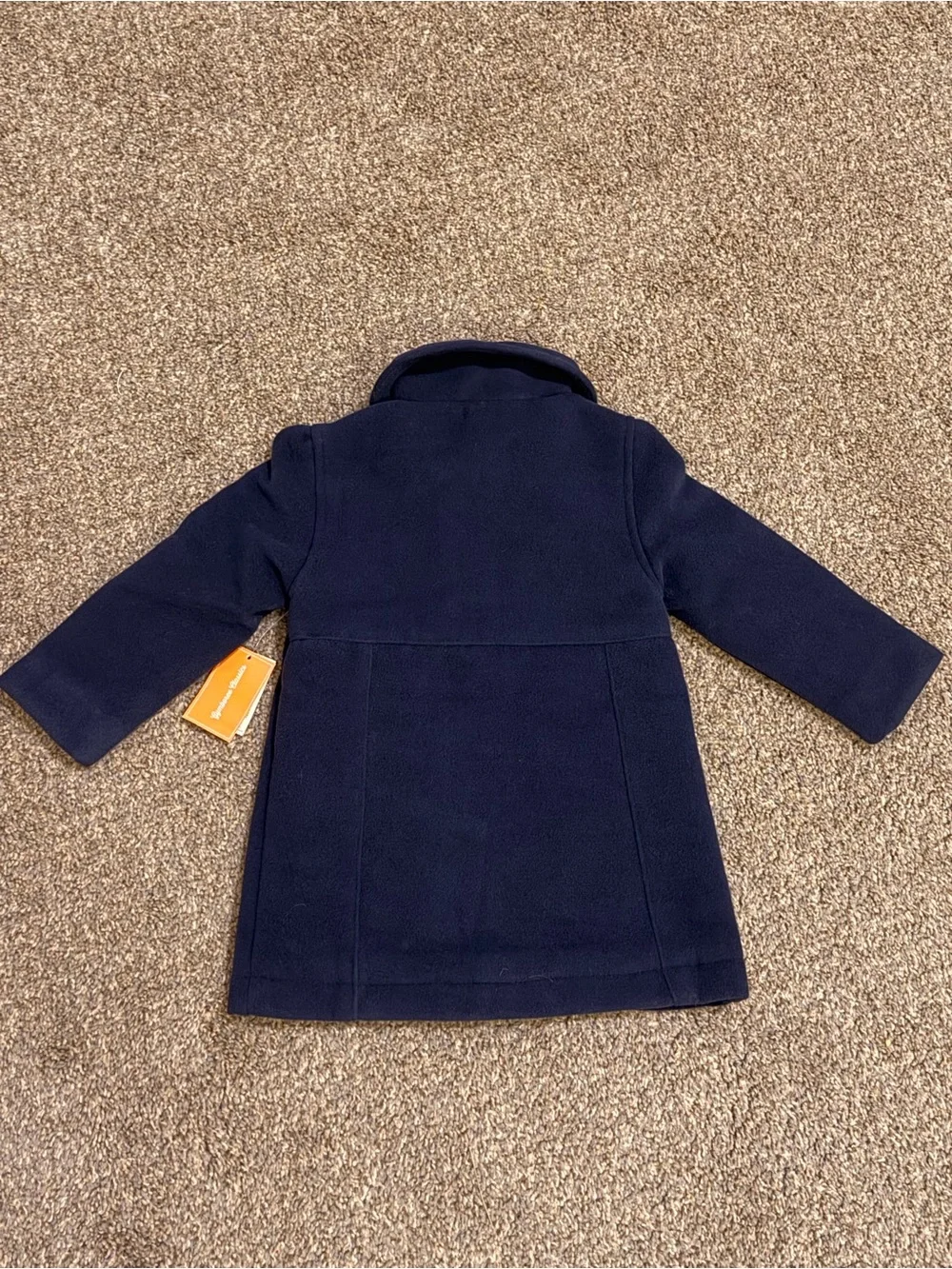 Gymboree Toddler Girls Navy Blue Bow Dress Coat 18–24M NWT